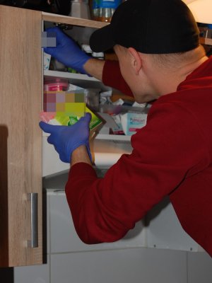 policyjne działania skierowane w przestępczość narkotykową