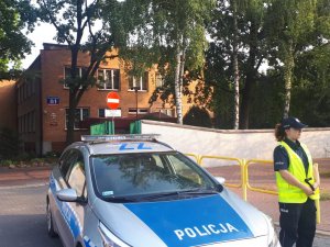 policyjne działania "Bezpieczna droga do szkoły"