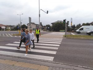policyjne działania "Bezpieczna droga do szkoły"