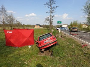 miejsce zdarzenia drogowego ze skutkiem śmiertelnym