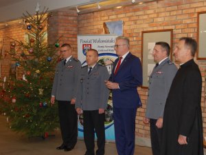 wigilijne spotkanie opłatkowe w wołomińskiej Komendzie