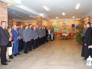 wigilijne spotkanie opłatkowe w wołomińskiej Komendzie
