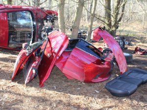 miejsce ujawnienia demonażu skradzionego pojazdu