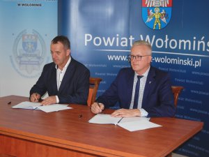 podpisanie porozumienia dot. budowy nowej siedziby KPP Wołomin