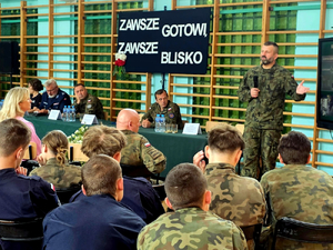 Uczestnicy prelekcji na dniu otwartym Liceum Urlach